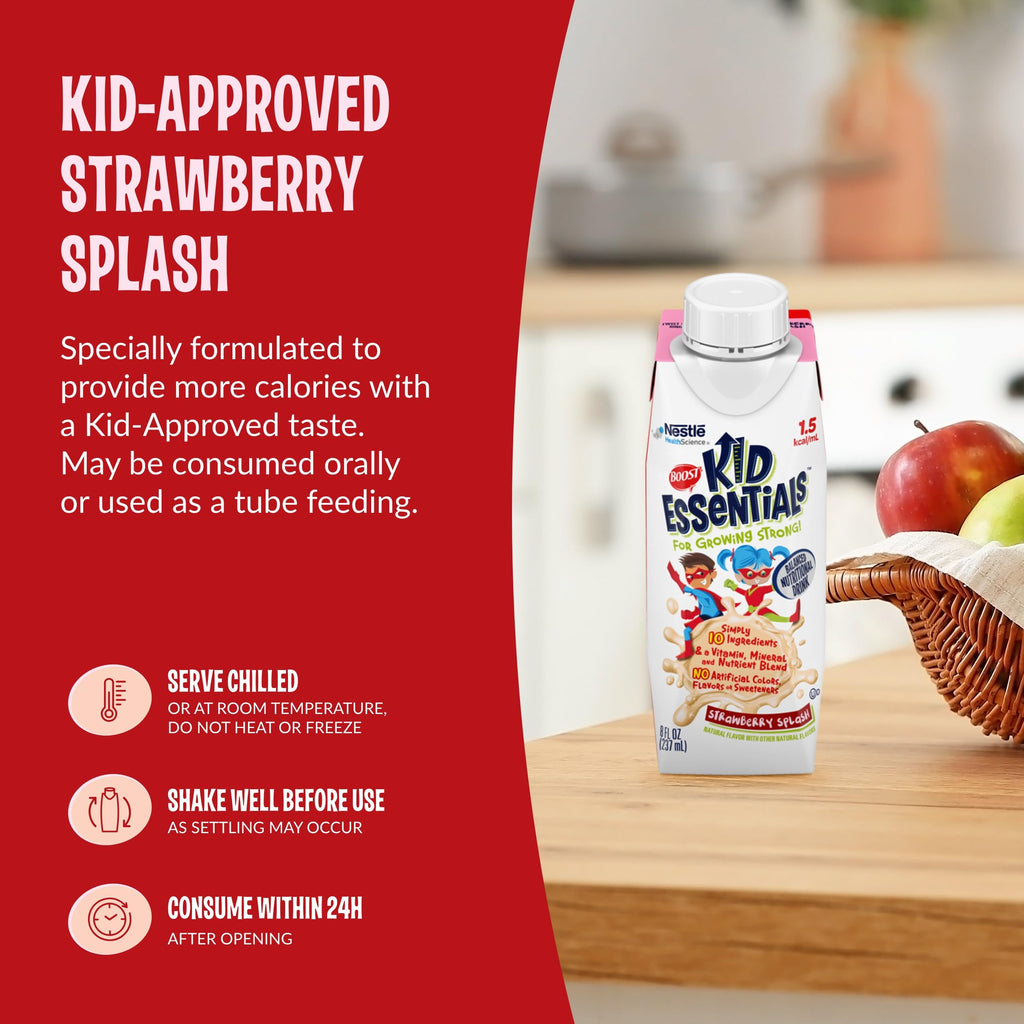 BOOST KID ESSENTIALS 1.5, 8 Fl oz (Pack of 24)