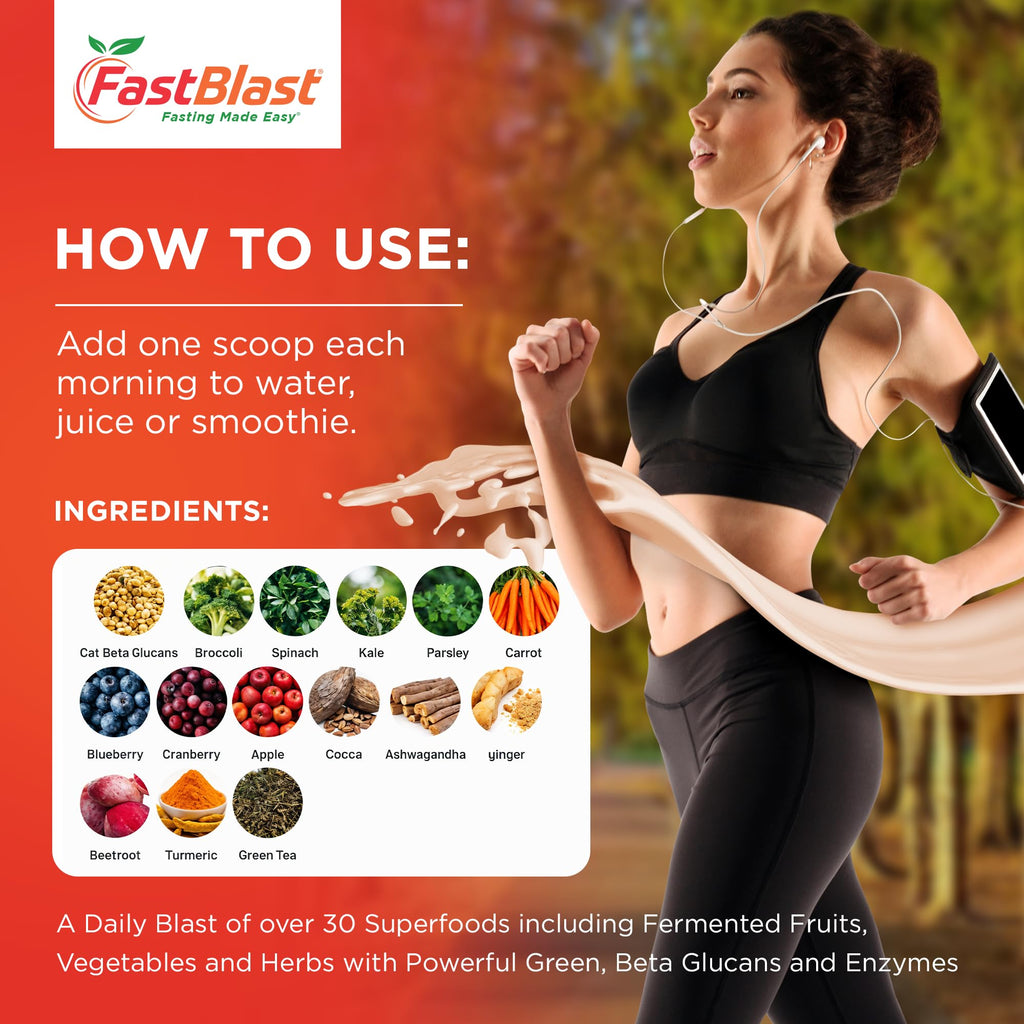 FastBlast Organic Super Greens Powder with Probiotics - 180g - image 8