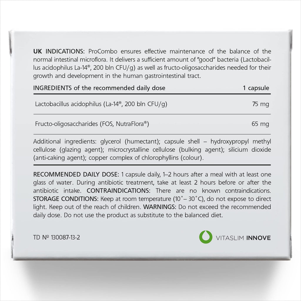 ProCombo - The Smart synbiotic with targeted delivery of The Good