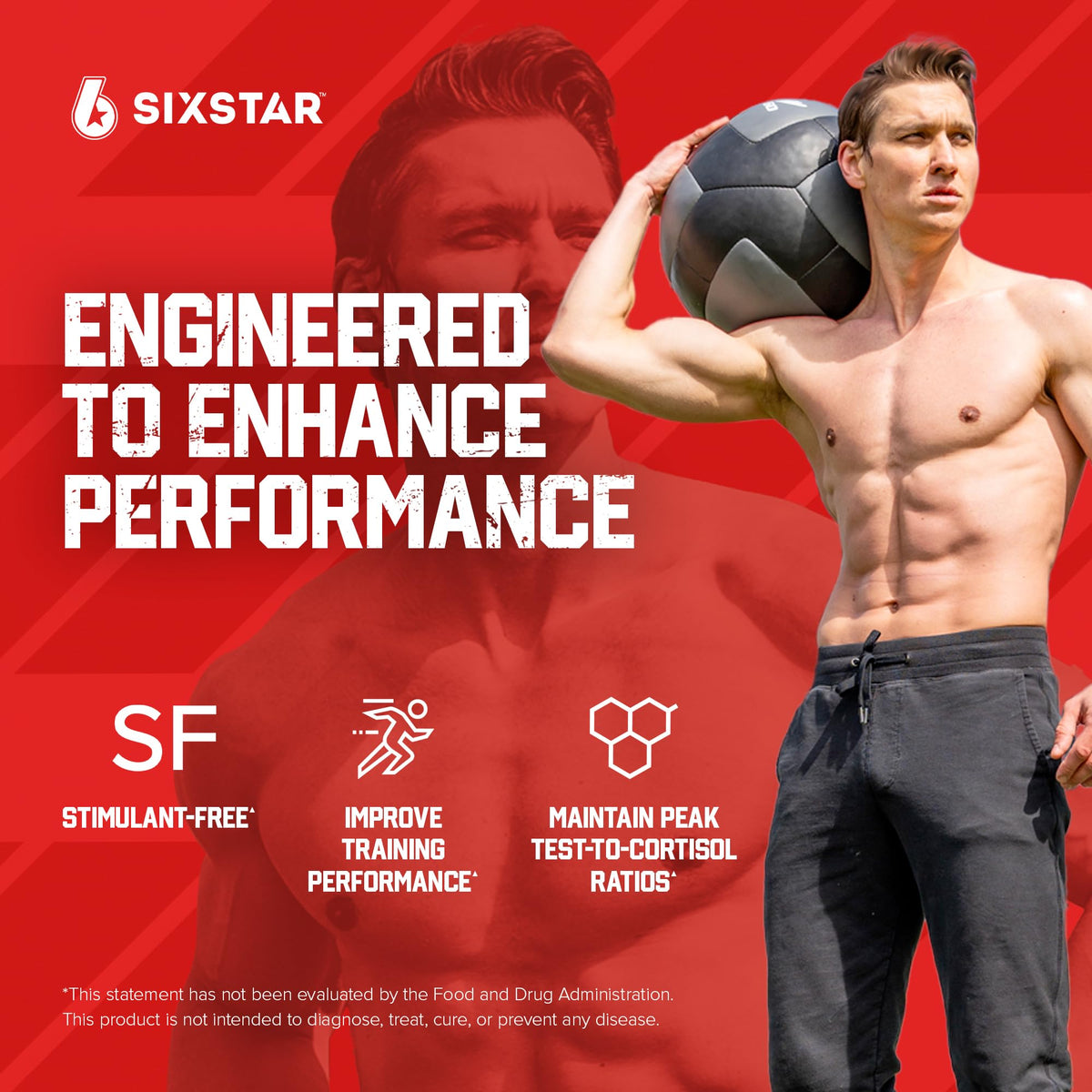 Six Star Nutrition Testosterone Booster for Men - 60 Caplets - image 3