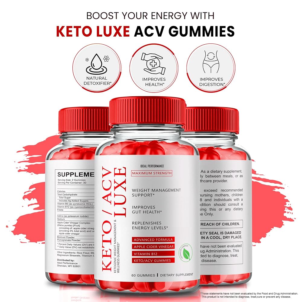 IDEAL PERFORMANCE Keto Luxe ACV Gummies 1000mg - 300 Count - image 8