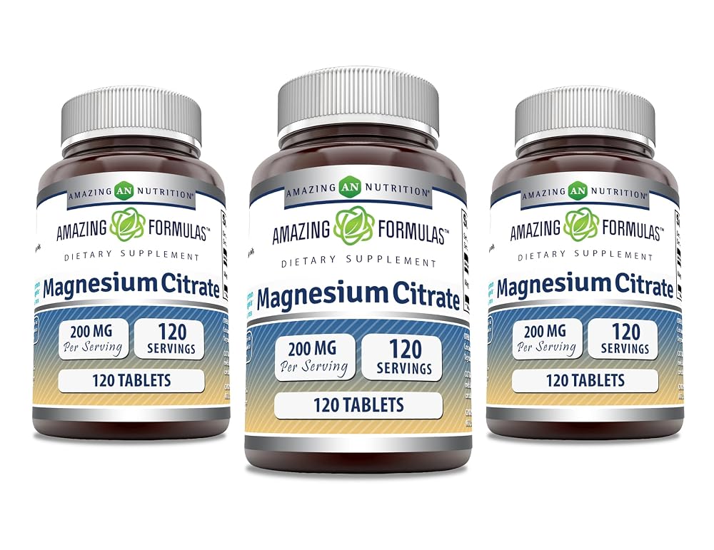 Amazing Nutrition Magnesium Citrate 200 mg - 120 Tablets