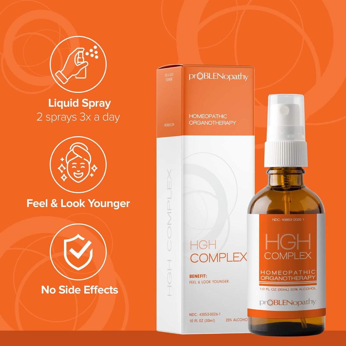 proBLENopathy HGH Complex Amino Acid Liquid Oral Spray - 1 fl oz - image 2