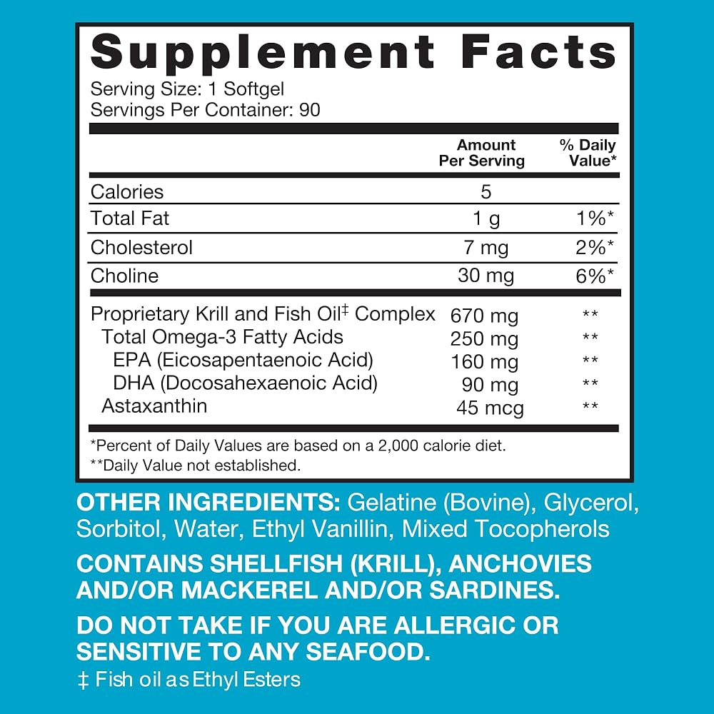 Qunol Advanced Omega-3 Krill & Fish Oil Complex