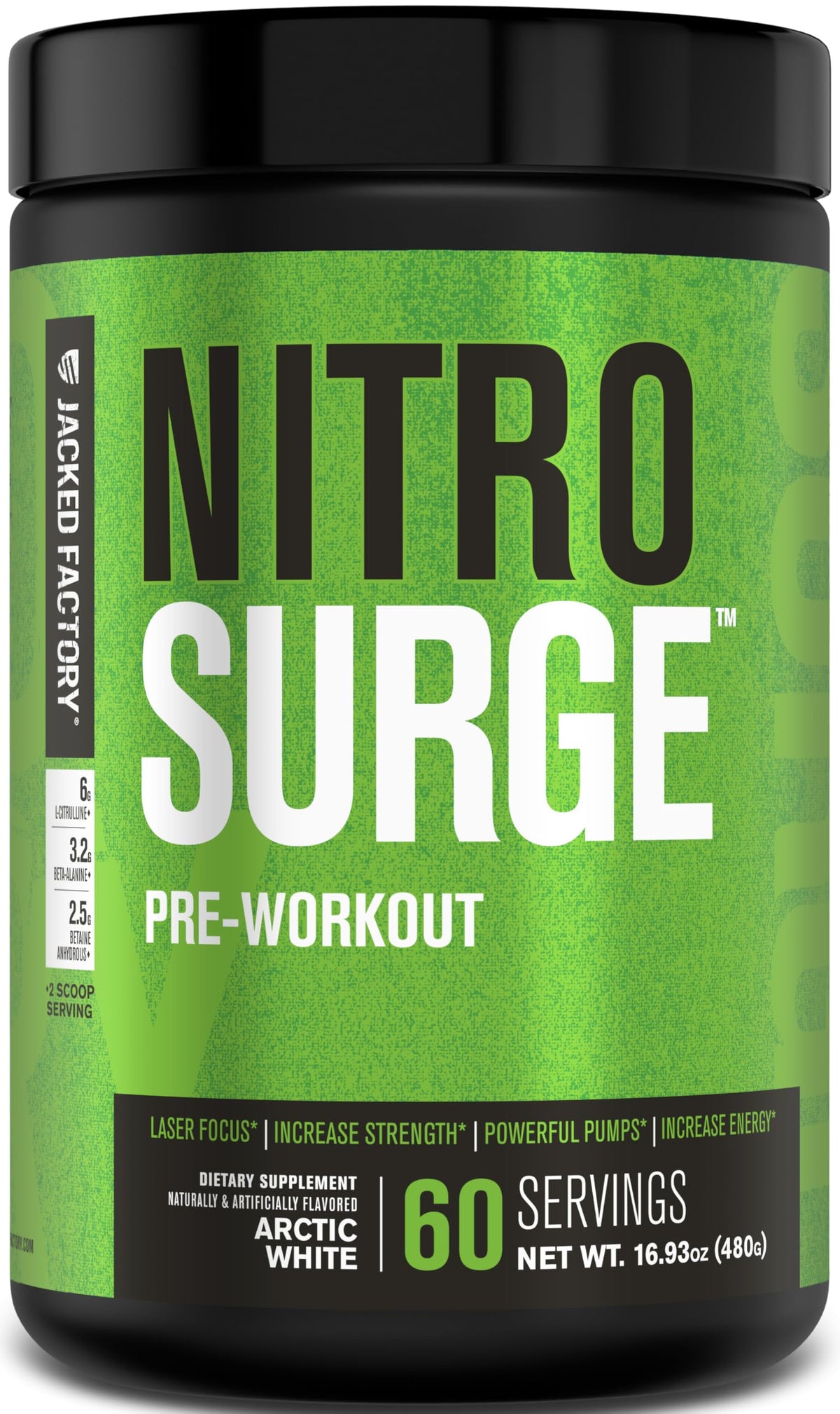 Jacked Factory NITROSURGE Pre-Workout Powder - 60 Servings