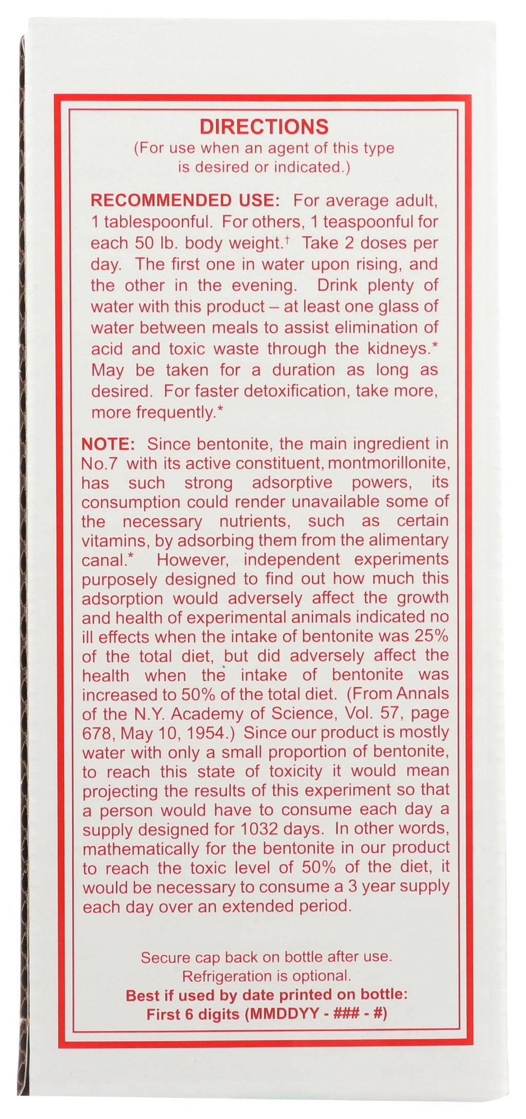 Sonne's Sonnes, Bentonite Liquid No 7, 32 Ounce - image 2