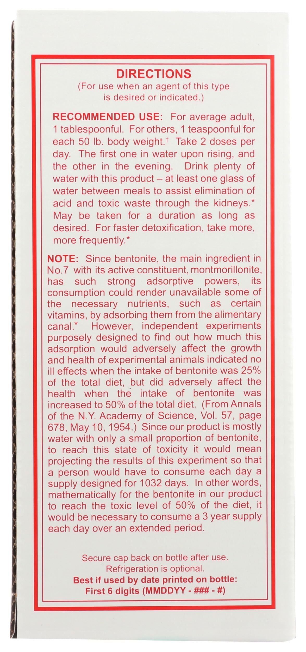 Sonne's Sonnes, Bentonite Liquid No 7, 32 Ounce - image 2