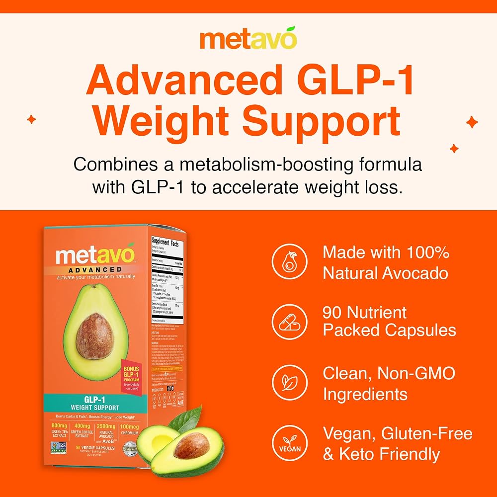 Metavo Advanced Weight Support Natural Diet Supplement - 90 Capsules - image 3