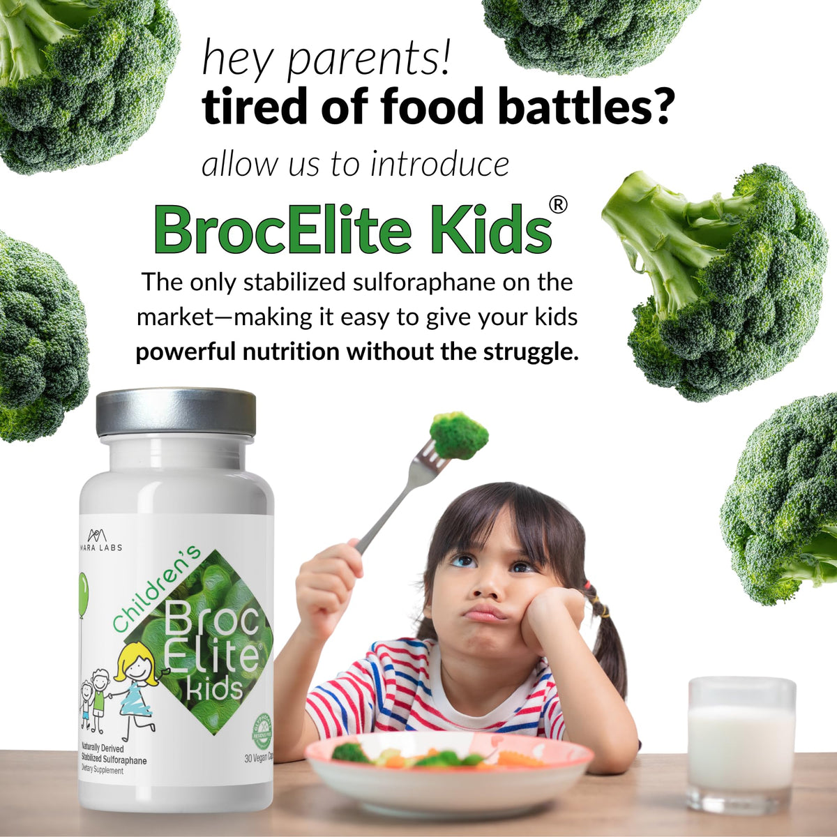BrocElite Mara Labs Kids Broccoli Supplement - 30 Capsules - image 3