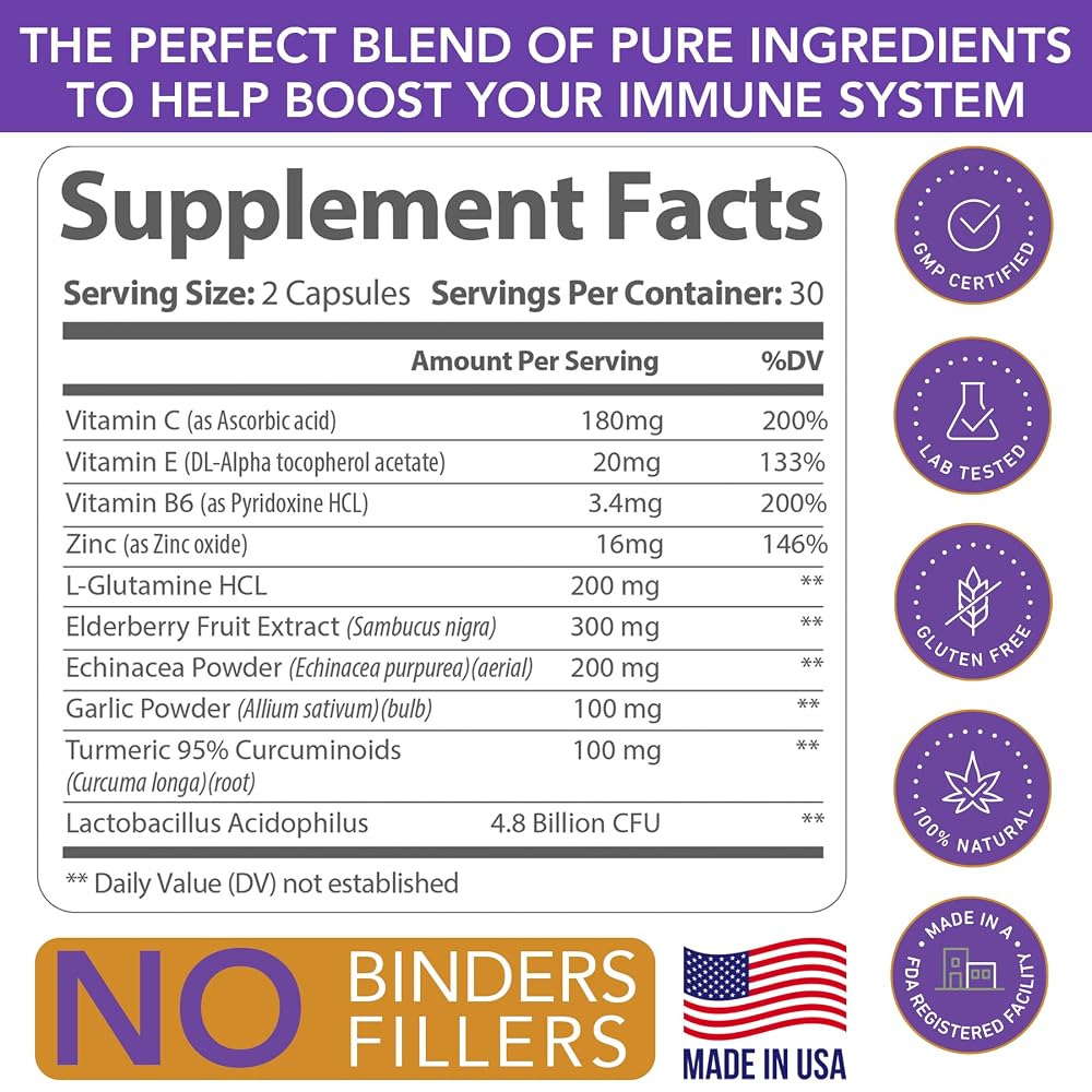 PROLIFE SUPPLEMENTS 10-in-1 Immune Support - 60 Capsules - image 5
