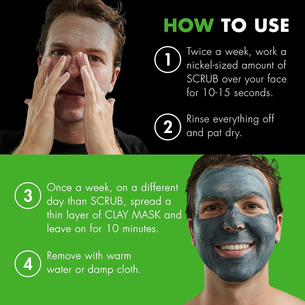 Tiege Hanley Facial Clay Mask & Face Scrub Set for Men - 2 Piece - image 5