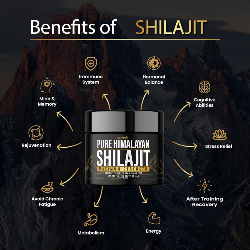 Nutravia Shilajit Pure Himalayan Organic Resin - 600mg - 2 Pack - image 2