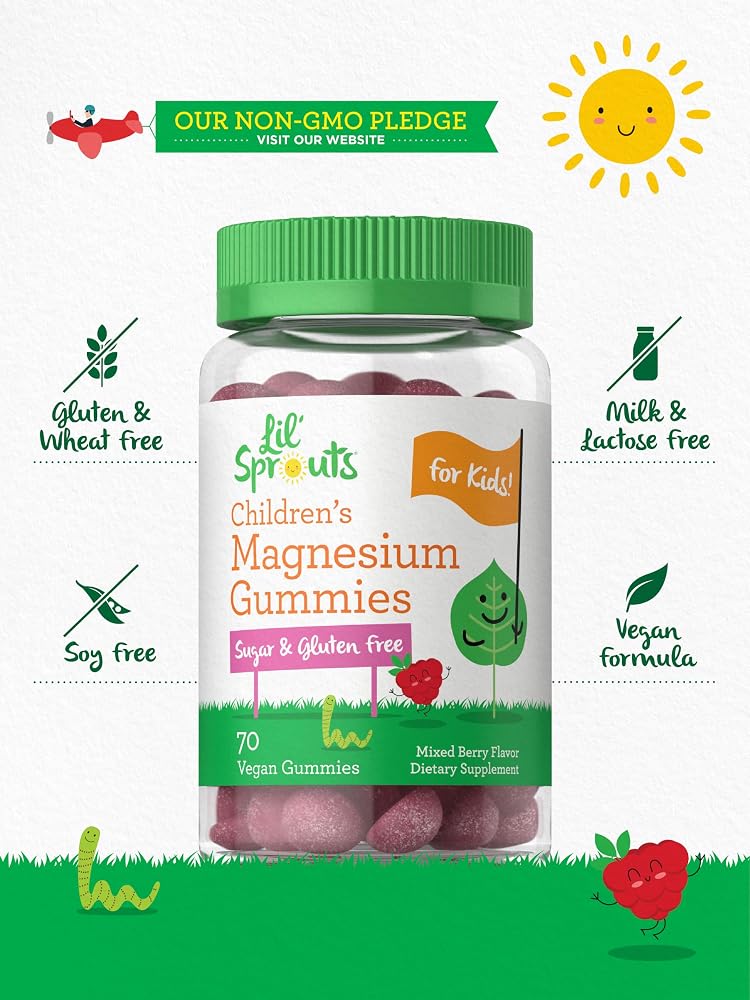 Lil' Sprouts Children's Magnesium Gummies - 70 Count - image 5
