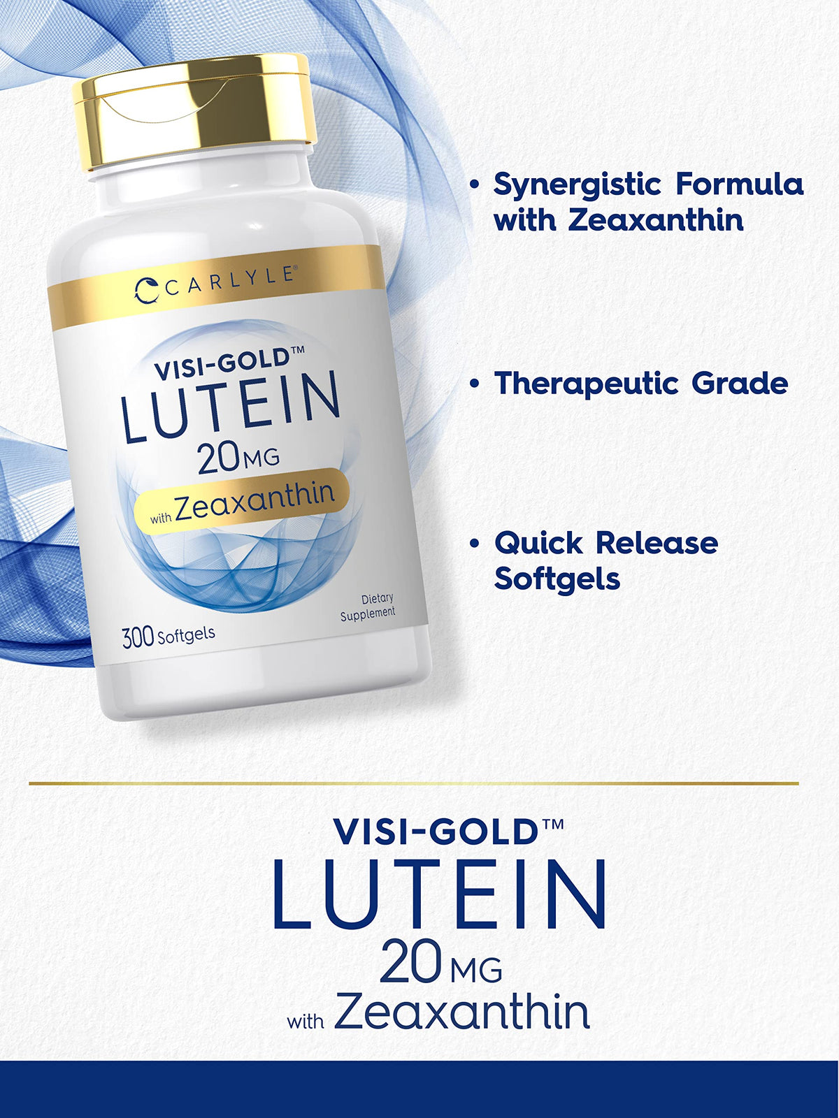 Carlyle Lutein and Zeaxanthin 20 mg - 300 Softgels - image 3