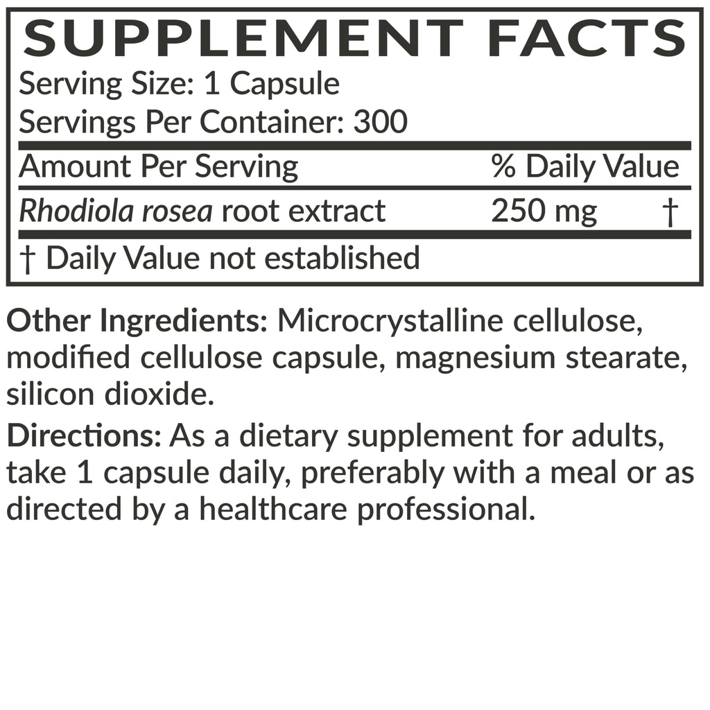 Futurebiotics Rhodiola Rosea 1000 MG Adaptogenic Herb Supports Brain