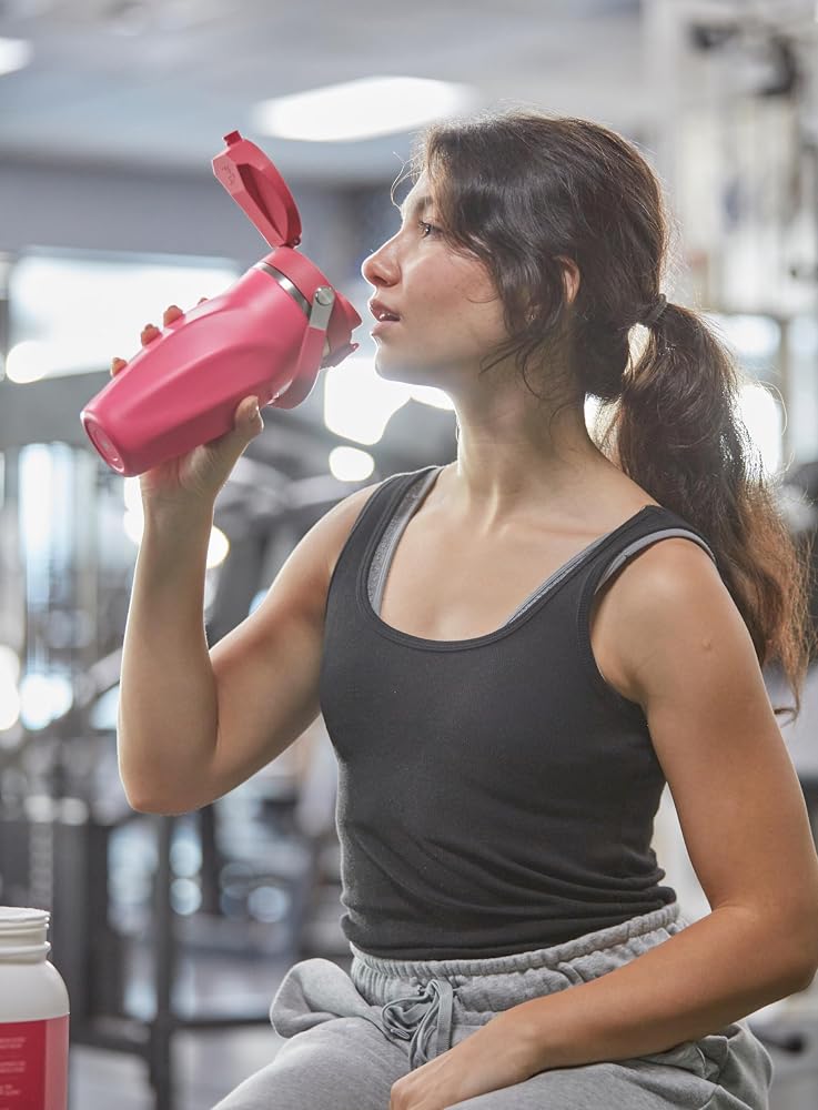 Oxirze Shaker Bottle Double Wall Stainless Steel - 26oz - image 3