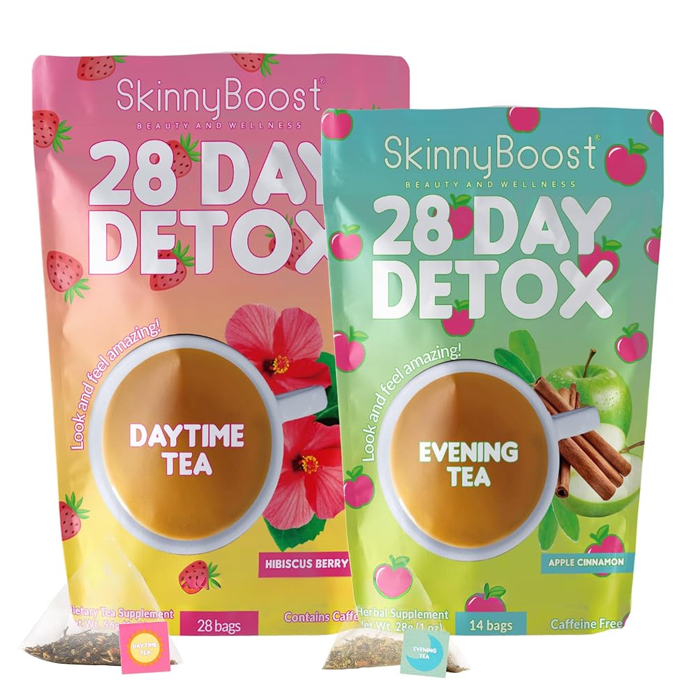 SkinnyBoost Detox Tea Kit with Green Tea & Garcinia Cambogia