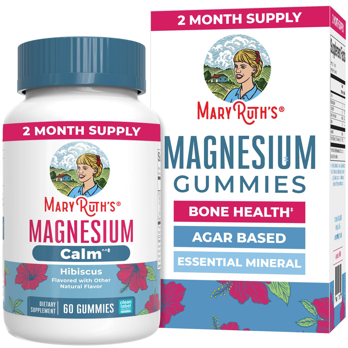 MaryRuth's Magnesium Calm Gummies 50mg - 60 Gummies