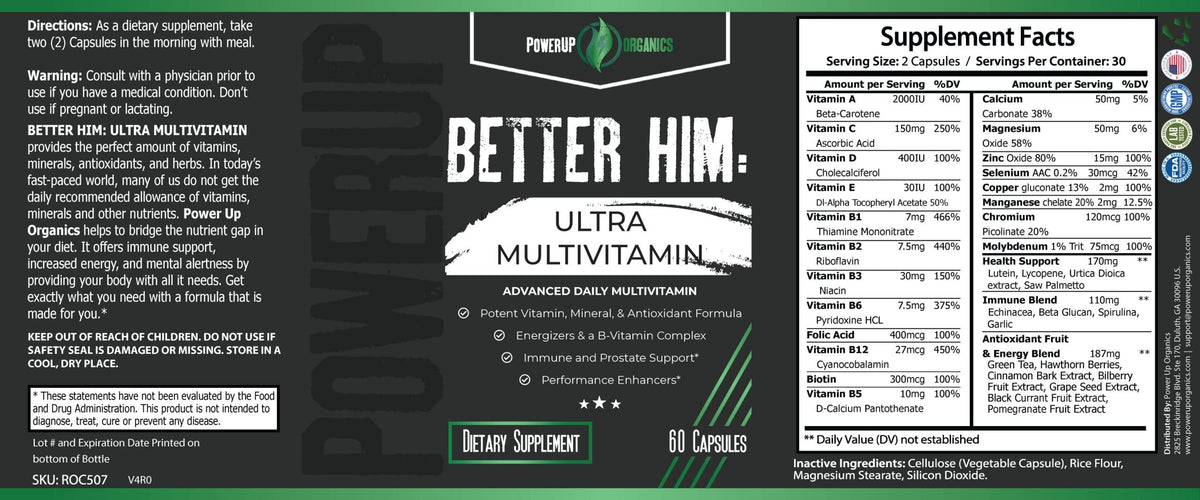Generic Better HIM Ultra Multivitamin for Men - 60 Capsules - image 2