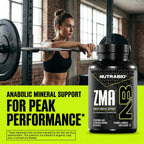 NutraBio ZMA Zinc Magnesium Vitamin B6 for Sleep & Recovery - 90 Capsules - image 7