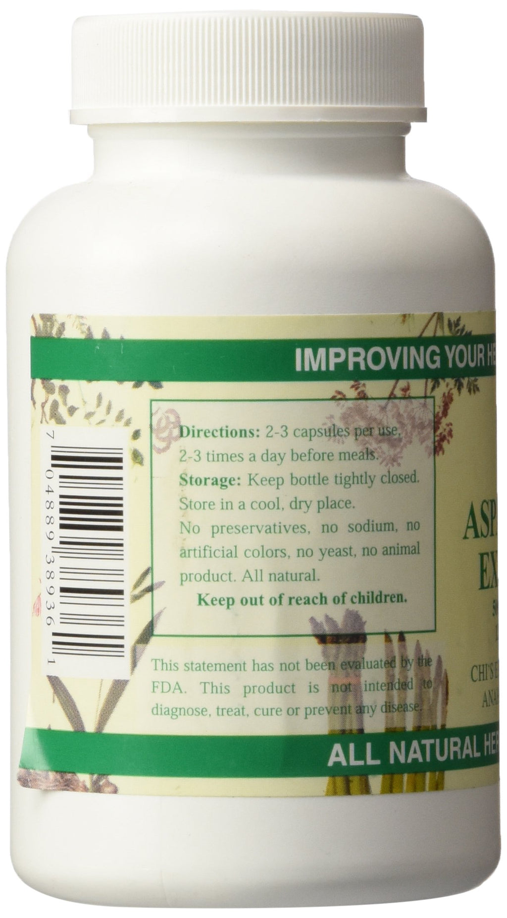 Chi's Enterprise Asparagus Extract - 120 Capsules - image 3