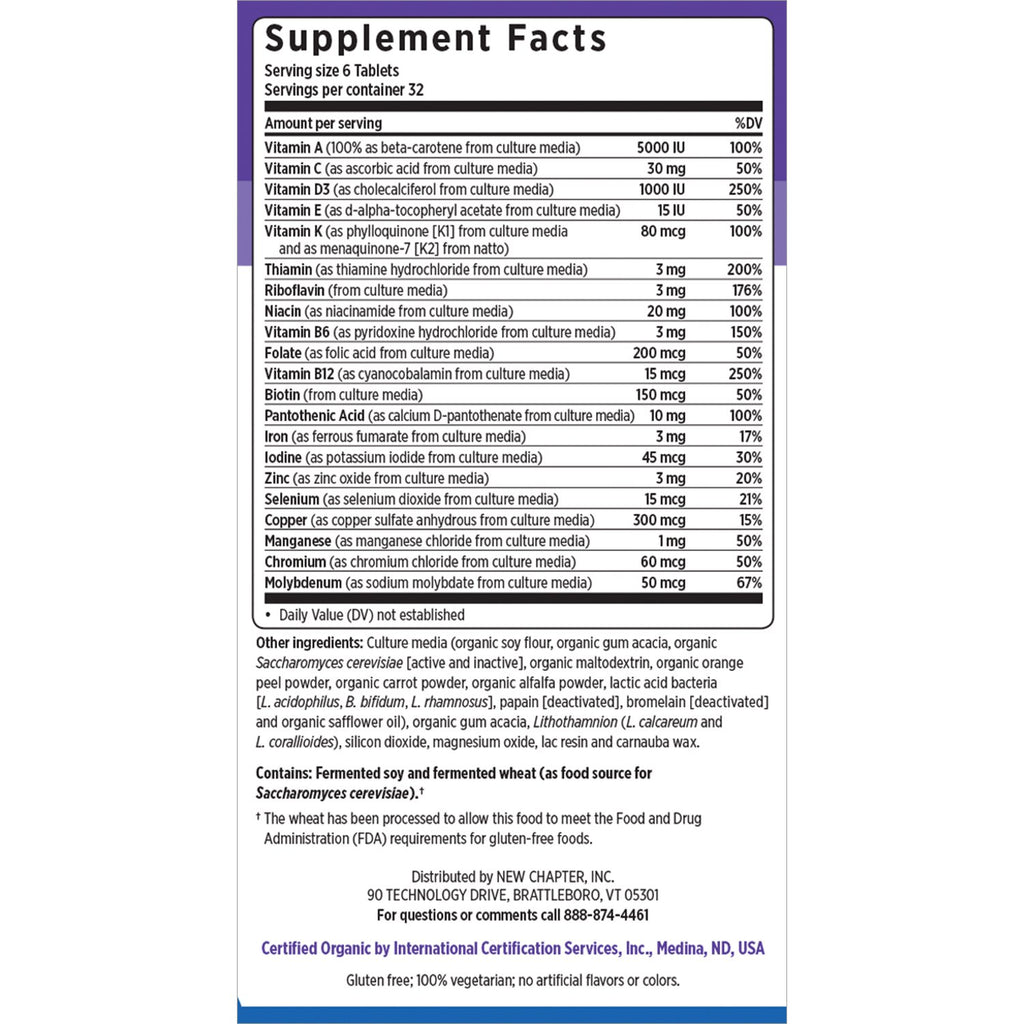 New Chapter Tiny Tabs Multivitamin - 192 Tablets - image 2