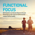 NANOWELL Vitamin D3 with K2 Softgels, 120 Count, 2000 IU 50 mcg
