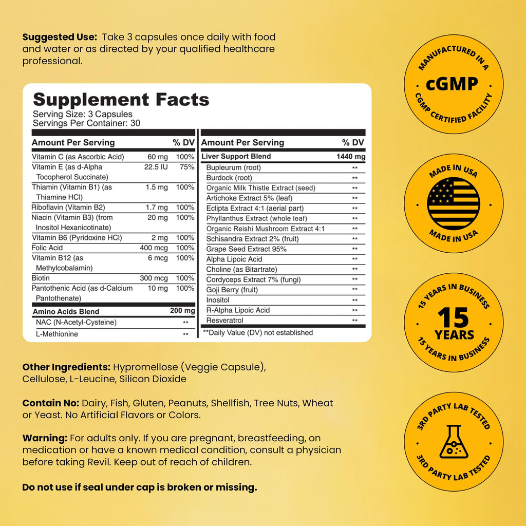 drinkwel Revil Liver Health Support - 90 Vegetarian Capsules - image 7