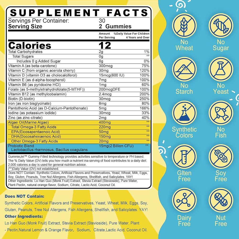 Nextdia Kids Multivitamin Liquid Filled Gummies