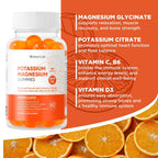 BionerLab Potassium Magnesium Gummies with Vitamin D3 B6 C - 60 Count - image 2
