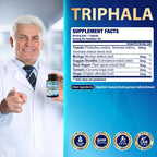 Organic Cadane Triphala Extract with Turmeric & Ginger - 60 Capsules - image 3
