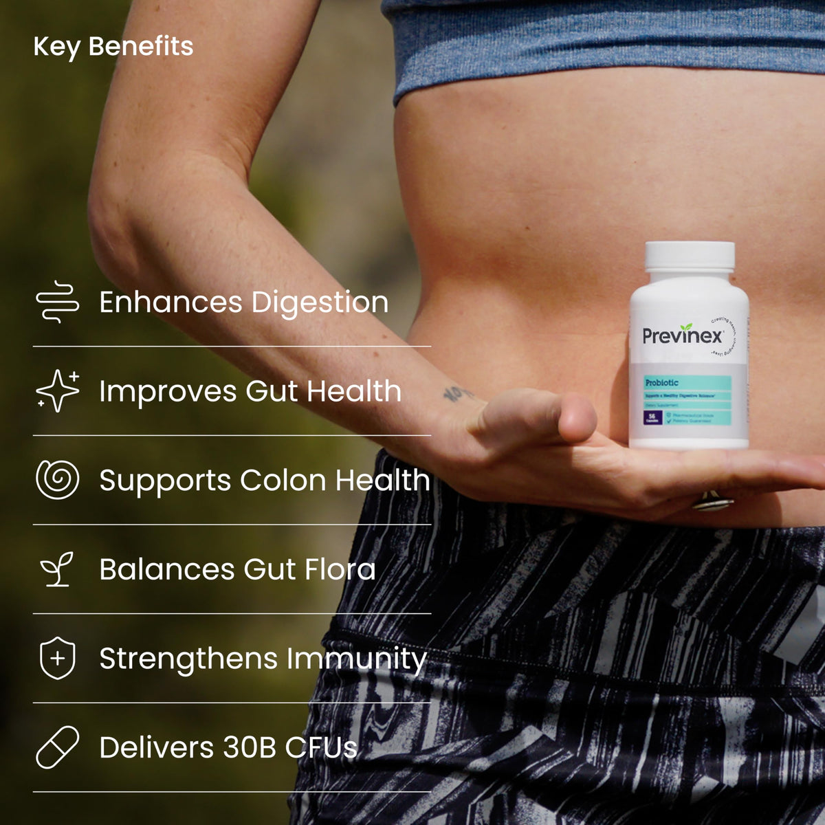 Previnex Probiotic Advanced Strength 30B CFU - 56 Capsules - image 4