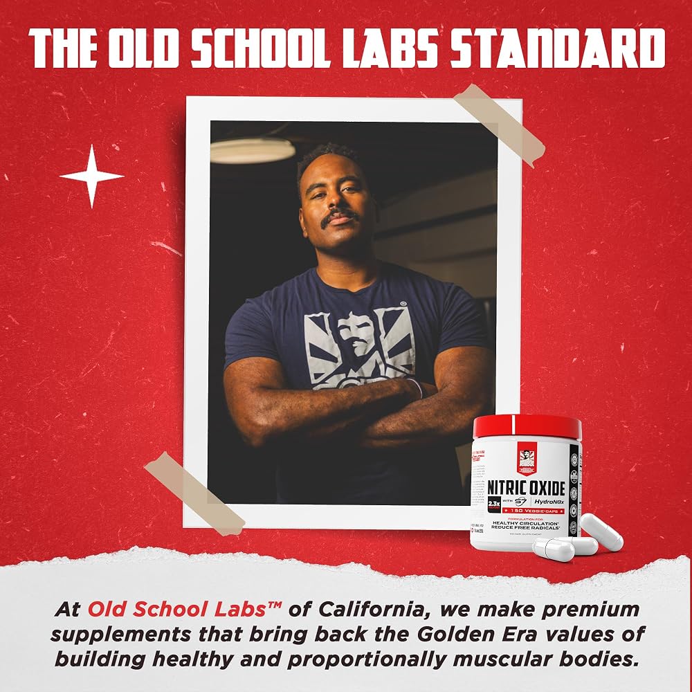 Old School Labs Nitric Oxide Booster for Circulation & Muscle Pump - image 9