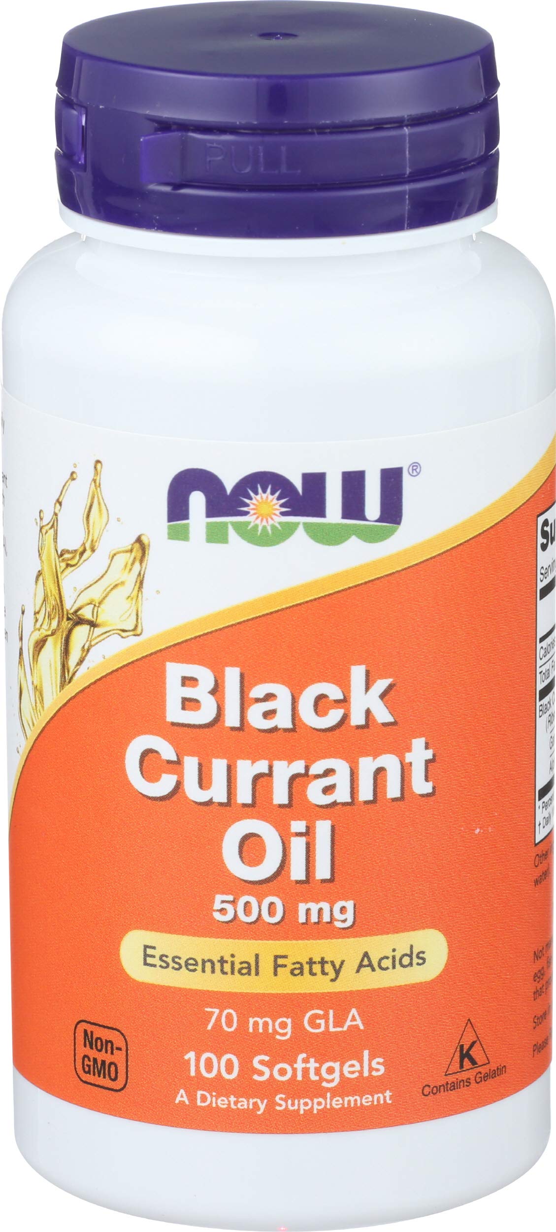 NOW Foods Black Currant Oil 500 mg - 100 Softgels