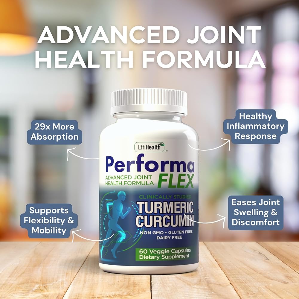 Performa Flex Turmeric Curcumin with Meriva - 60 Capsules - image 5
