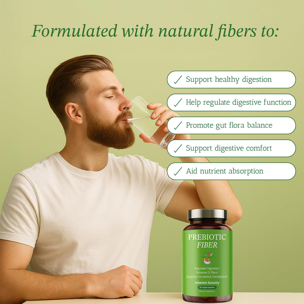 Vitamin Bounty Prebiotic Capsules for Digestive Health - 60 Vegan Capsules - image 4
