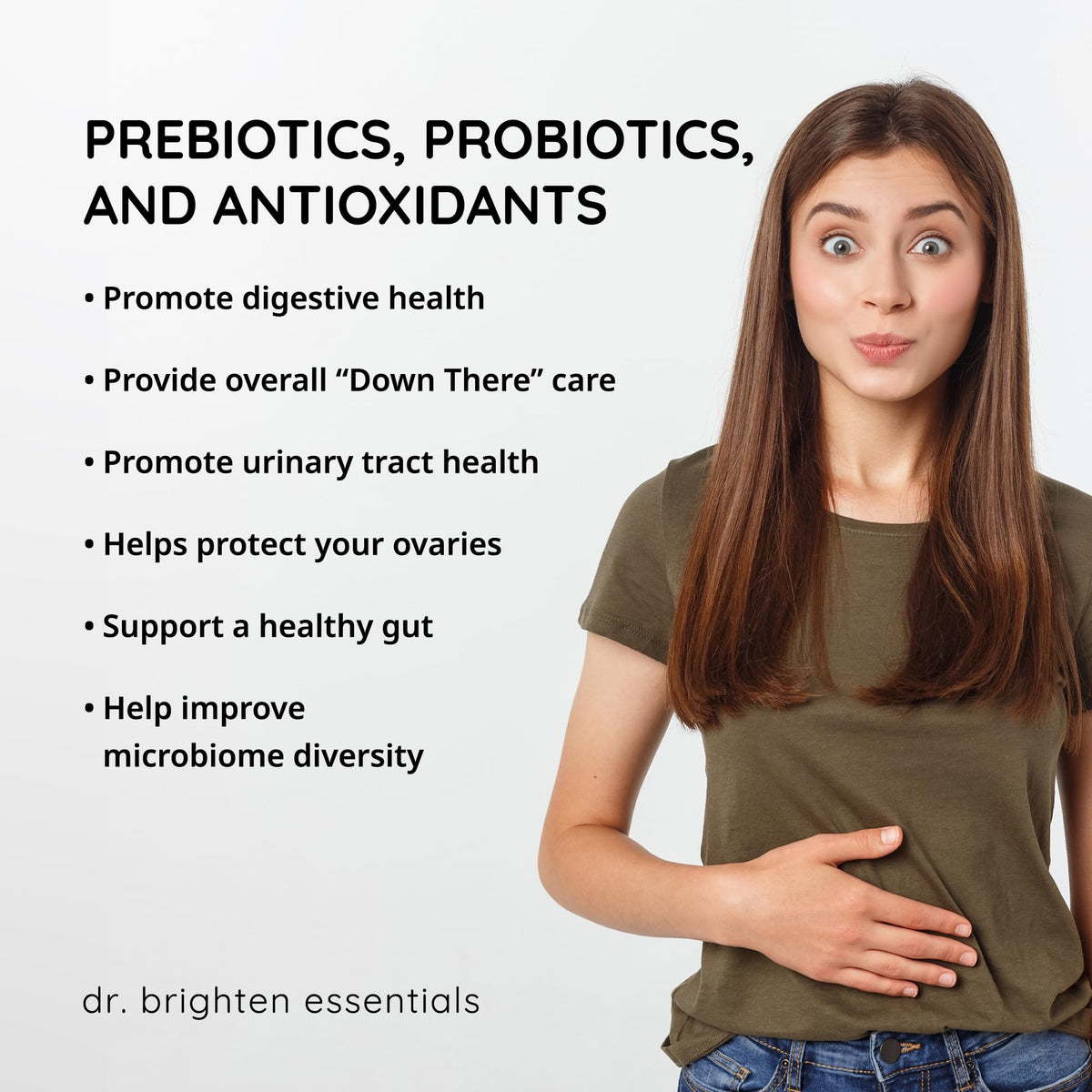 Dr. Brighten Women's Probiotic with Prebiotics - 60 Capsules - image 5