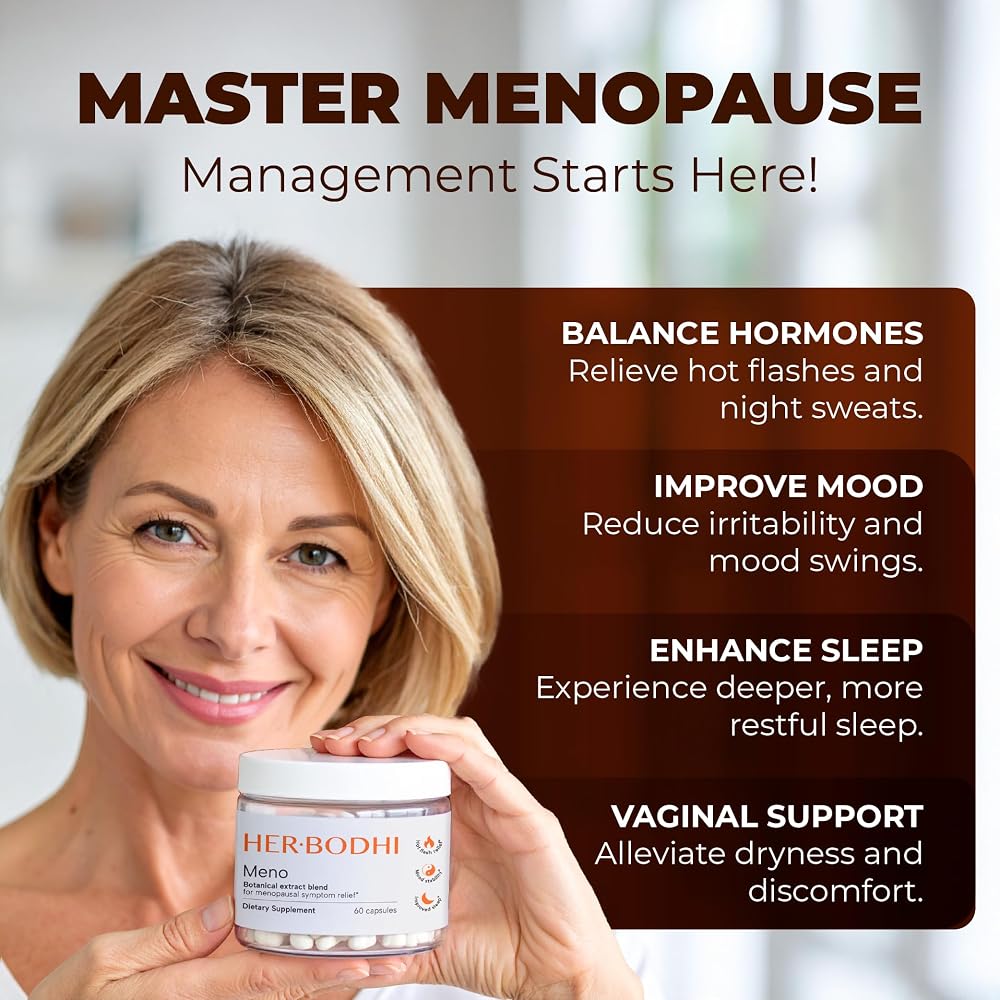 Her Bodhi Meno Menopause Supplement for Women - 60 Capsules - image 3