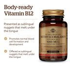 Solgar Methylcobalamin Vitamin B12 5000 mcg - 60 Nuggets - image 5