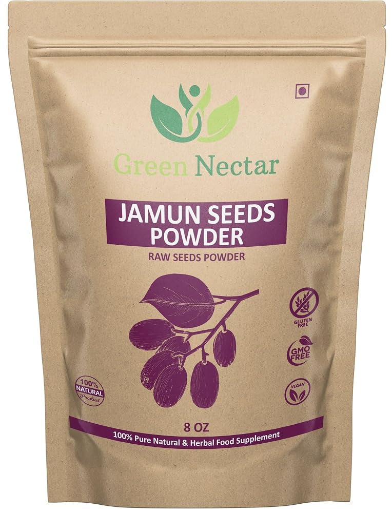 Green Nectar Jamun Seed Powder - 8 Ounces
