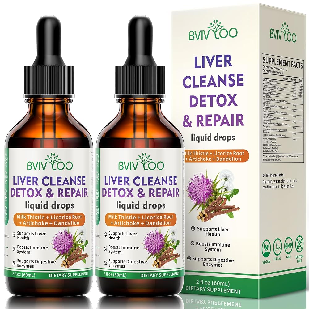 BVIVLOO Liver Cleanse Detox & Repair Liquid Drops