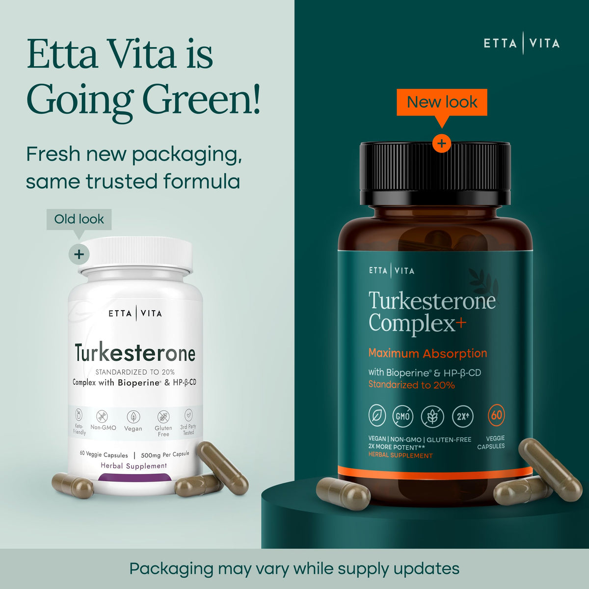 Etta Vita Turkesterone 500mg Supplement for Muscle Growth - 60 Capsules - image 6