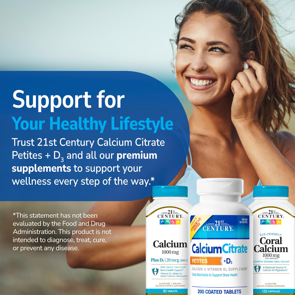 21st Century Calcium Citrate + D3 Petites - 200 Tablets - image 8