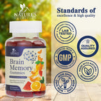 Nature's Nutrition Brain Supplement Gummies for Memory & Focus - 60 Gummies - image 4