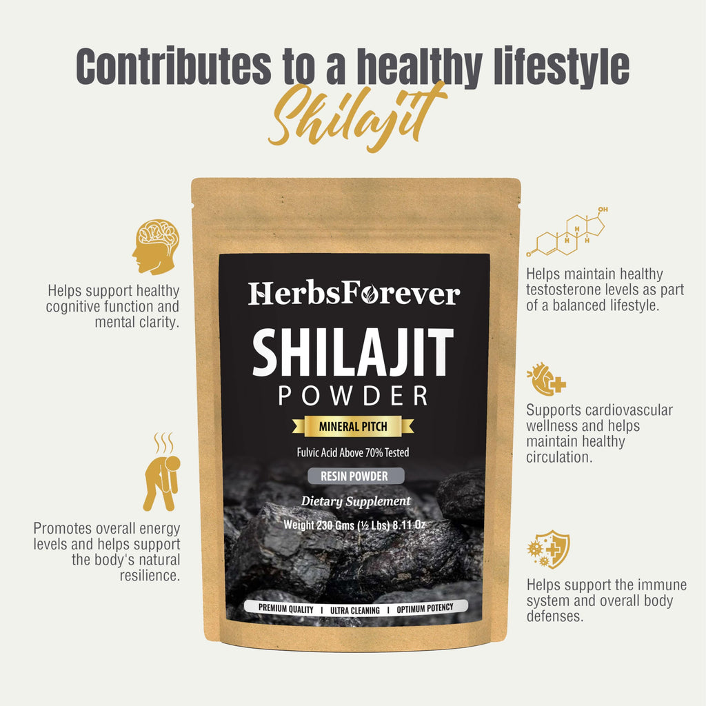 Herbsforever Shilajit Powder Mineral Pitch 6:1 Extract - 230g - image 7