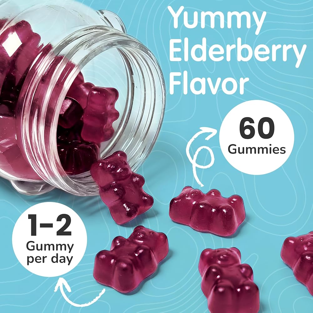 Terramed Just Think Comfort Elderberry Gummies with Vitamin C & Zinc - image 3