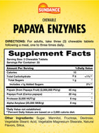 Sundance Papaya Enzymes Chewable Tablets - 100 Tablets - image 2