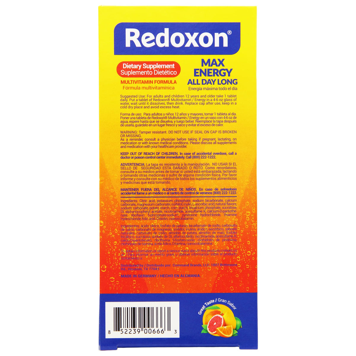 Redoxon Max Energy Multivitamin Immune Support - 20 Tablets - image 3