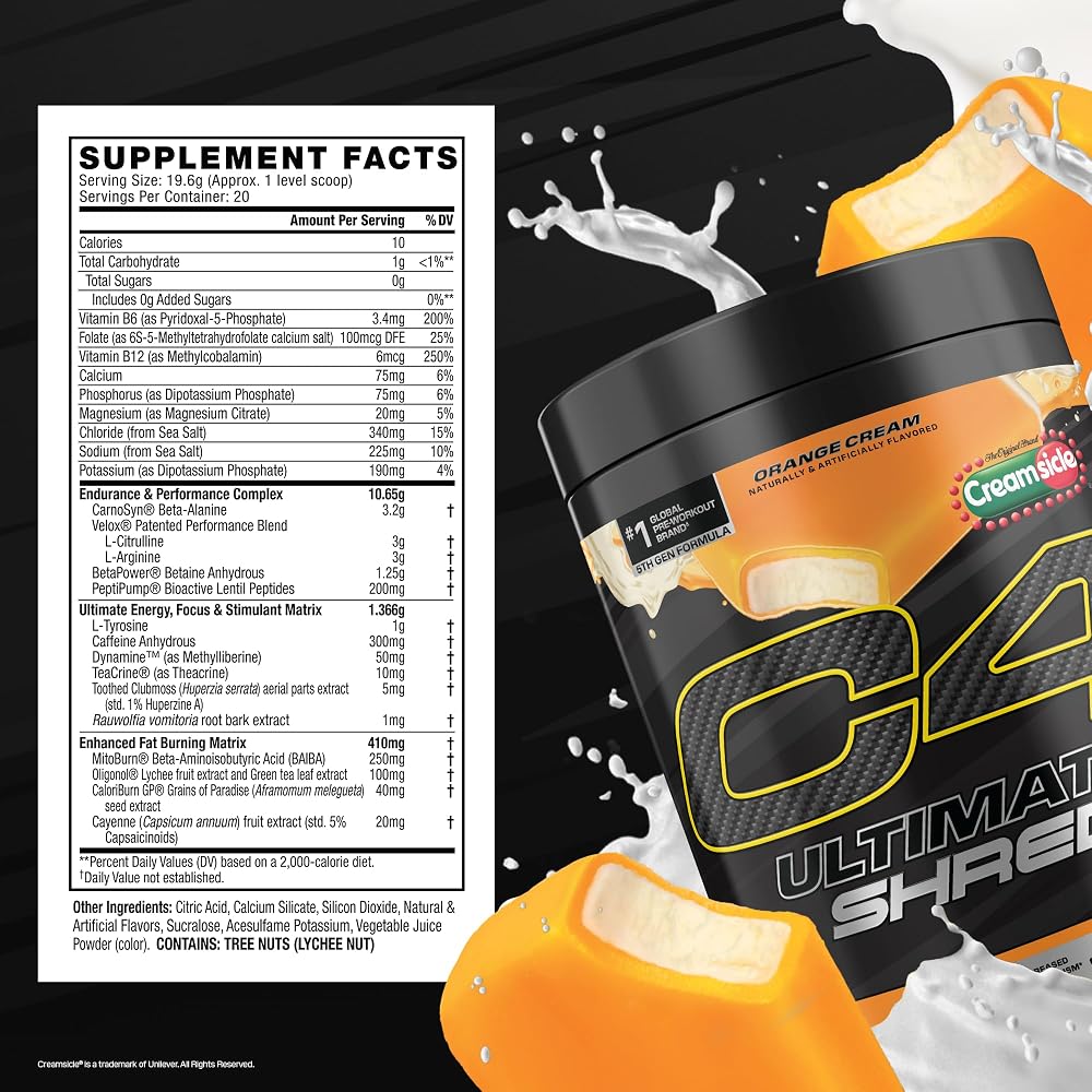 Cellucor C4 Ultimate Shred Pre Workout Powder