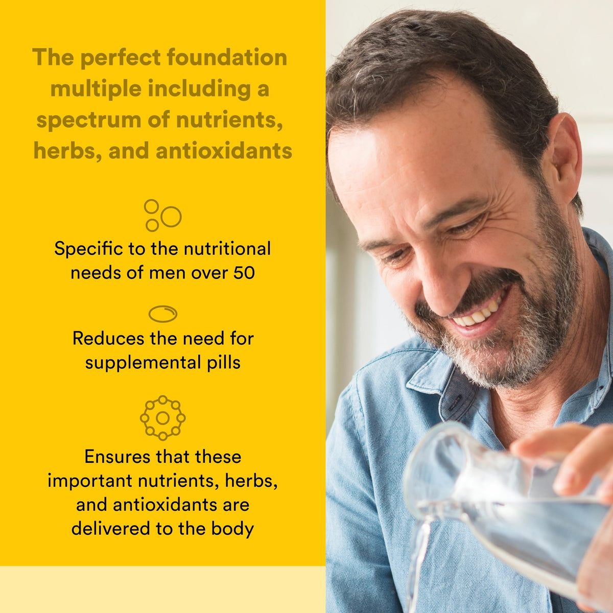 Natural Factors Men's 50+ MultiStart Daily Multivitamin - 120 Tablets - image 2